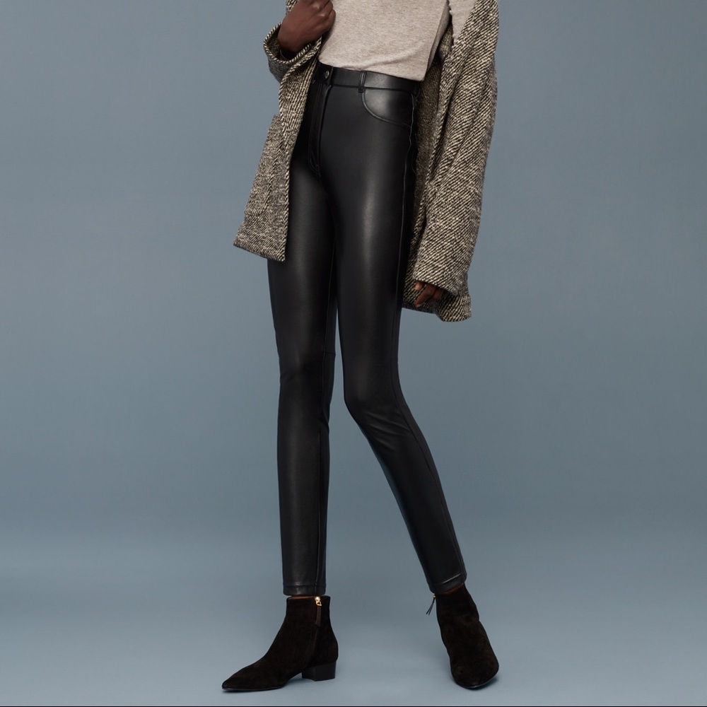 Aritzia Wilfred Free Faux Leather Pants 